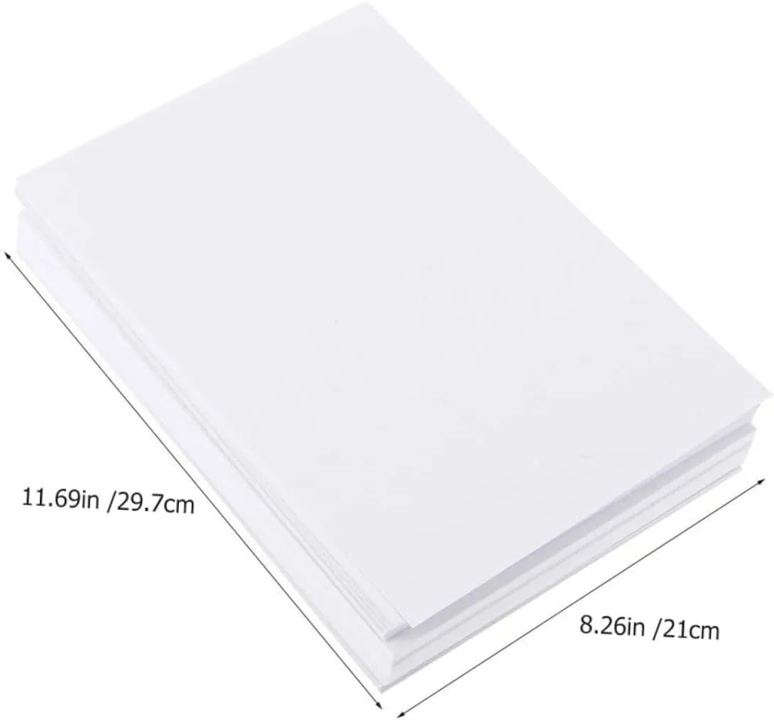 VILLFUL 100pcs Watercolor Paper A4 Drawing Papers Students Painting Supplies Arches Watercol