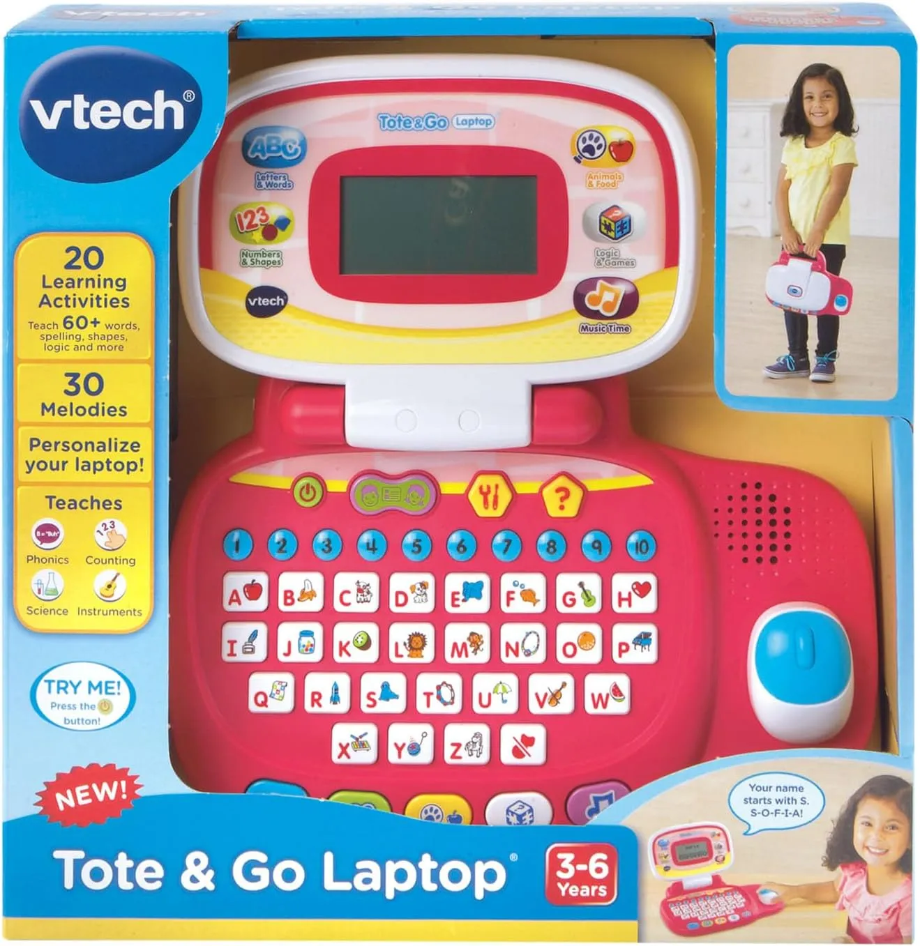 VTech Tote and Go Laptop, Pink