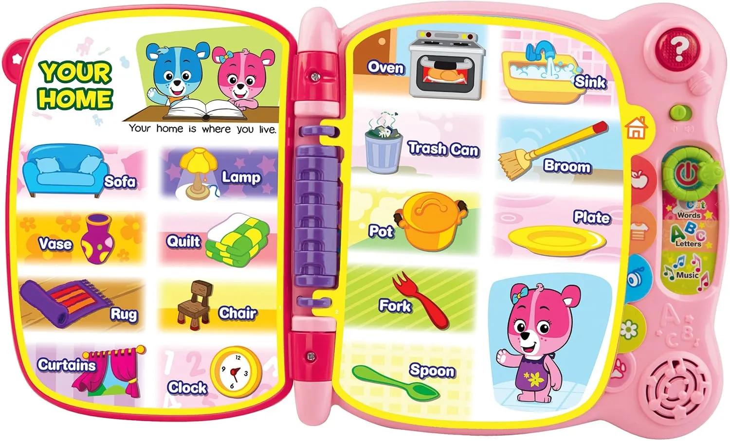 VTech Touch and Teach Word Book Amazon Exclusive, Pink