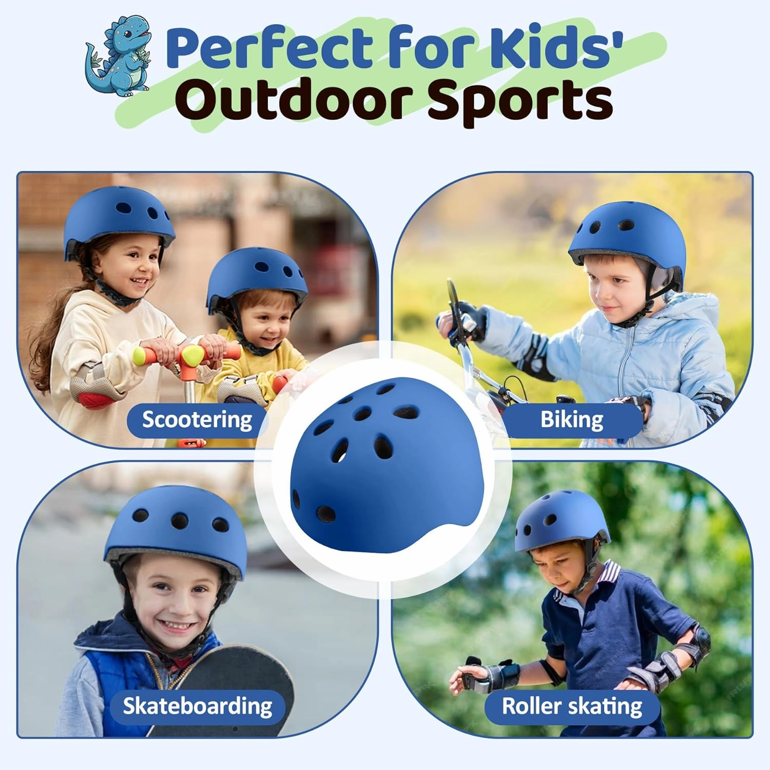 Vvinca Toddler Kids Bike Helmet for Ages 1-2-3-4-5-6-7-8 Years with DIY Stickers, Kids Helmet for Multi-Sport Skateboard Scooter Roller Skating Adjustable Birthday Gift for Child Girls Boys Safety