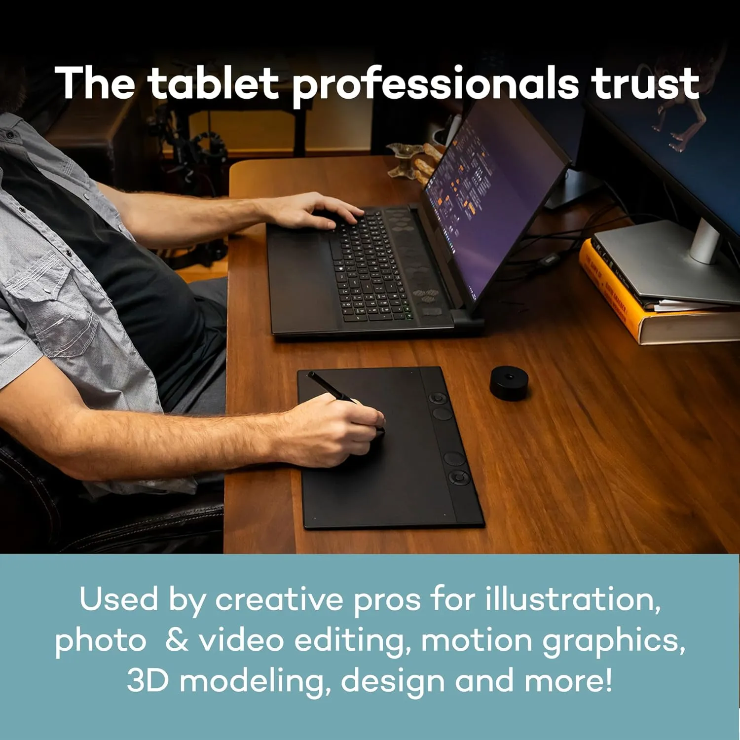 Wacom Intuos Pro Large Bluetooth Professional Graphic Drawing Tablet with Pro Pen 3, Compatible with Mac, Windows - 2025 Edition
