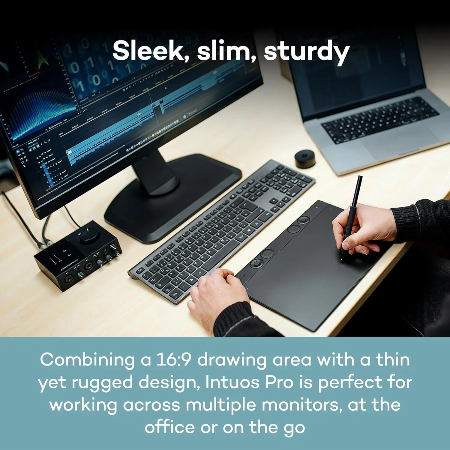 Wacom Intuos Pro Large Bluetooth Professional Graphic Drawing Tablet with Pro Pen 3, Compatible with Mac, Windows - 2025 Edition