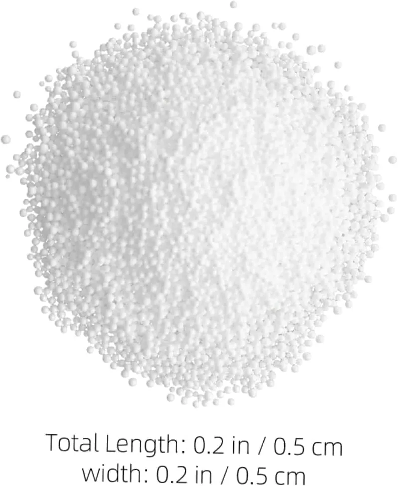 Wakauto 3-5mm Shredded Foam Particles Bean Bag Filler Foams for Sofa Pillow Dog Bed Chair Cushions Safe Gentle Material 1 Pack