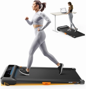 Walking Pad Treadmill with 10% Incline, Under Desk Treadmill, Compact Portable Treadmills for Home Office, 285lbs Capacity, APP/Remote Control, Exercise Anytime, Low-Noise