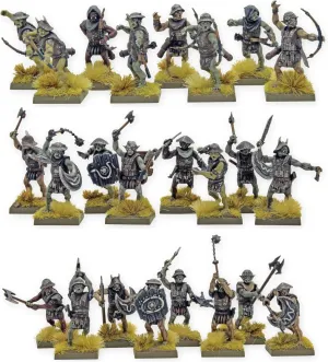 Warlord Games Orc Warband - 28mm Scale Plastic Miniatures for Warlords of Erehwon Highly Detailed Fantasy Miniatures for Table-top Wargaming