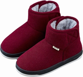 Warm Winter Slippers for Seniors – Unisex Non-Slip Indoor/Outdoor Shoes With Adjustable Hook-and-Loop