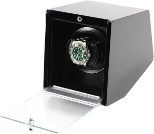 Watch Winding Box with Rotary Motor and Access Control, with Atmos LED, for Winding Dual Power Mechanical Watches