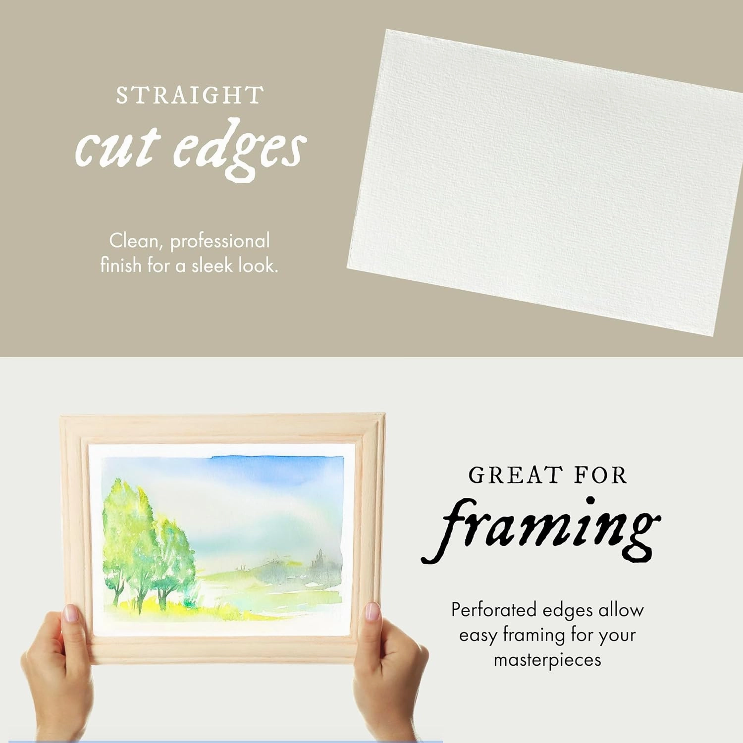 Watercolor Paper Pad, 16 Sheets, 5.5x8.5 (140lb/300g) | Handmade 100% Cotton Rag, Cold Pressed Paint Paper, Acid-Free Water Color Paper Pad, Wirebound Watercolor Sketchbook Journal