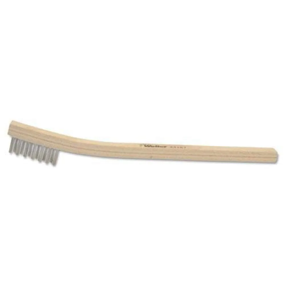 Weiler 44167 Small Hand Wire Scratch Brush, Stainless Steel Fill, Wood Block, 3 X 7 Rows, Made in The USA (Pack of 36)
