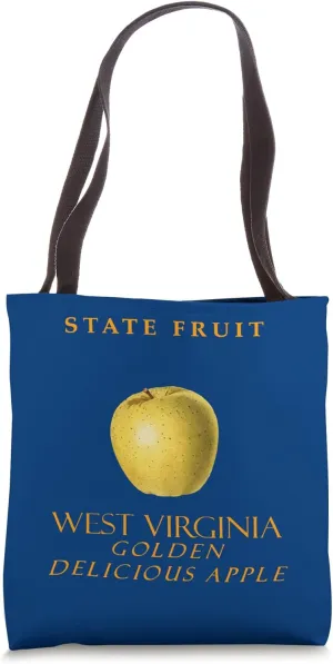 West Virginia Territory Fruit The Apple Tote Bag