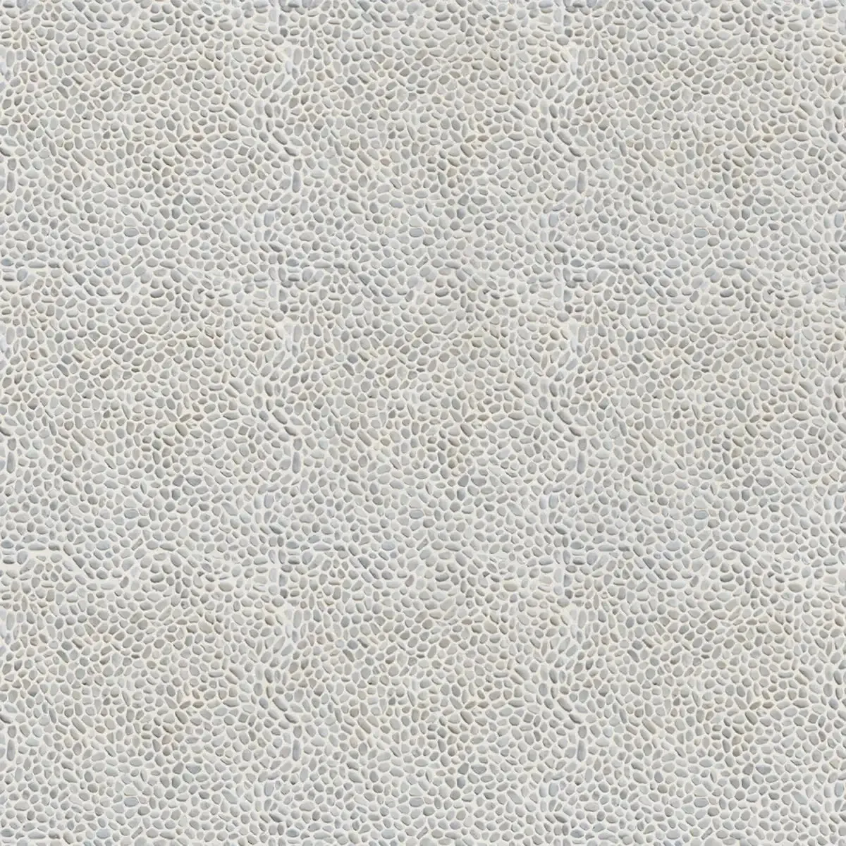 White Mini Pebble Natural Stone Mosaic Wall & Floor Tile | 11 Tiles per case