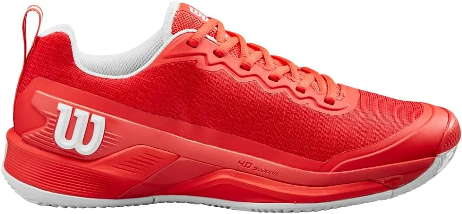 Wilson Men's Rush Pro 4.5 Clay Tennis Shoes, Infrared Infrared White, 14 Men