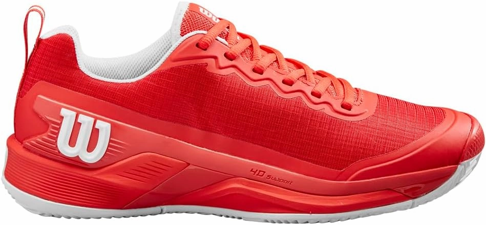 Wilson Men's Rush Pro 4.5 Clay Tennis Shoes, Infrared Infrared White, 11.5 Men
