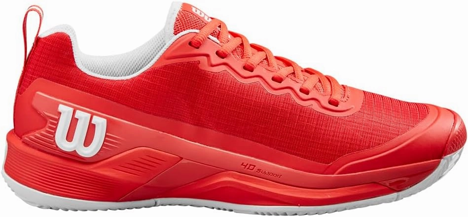 Wilson Men's Rush Pro 4.5 Clay Tennis Shoes, Infrared Infrared White, 12 Men