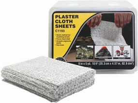 Woodland Scenics WOOC1193 Plaster Cloth Sheets, 8" x 12" (30)