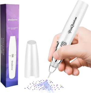 YzxQzxdron – Wireless Electric Diamond Art Pen,Adjustable Suction Mode,2 Replacement Tip,Diamond Art Kits for Adults.Diamond Art pens no Wax Needed.