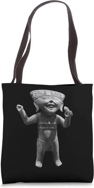 Zapotec Figure Smiling Holding Rattle Tote Bag