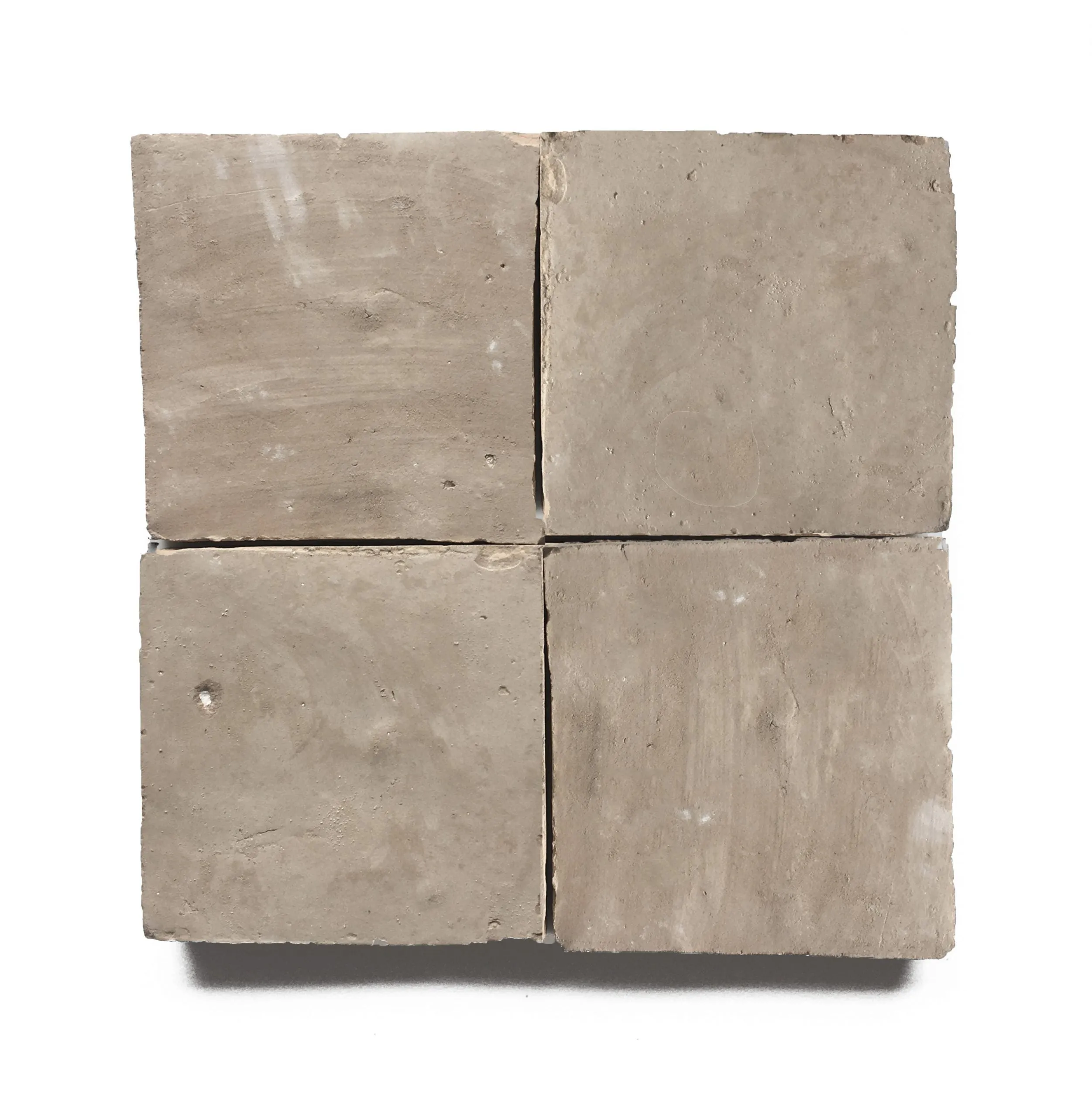 Zellige Raw Natural Terracotta Moroccan Square 100X100x12mm
