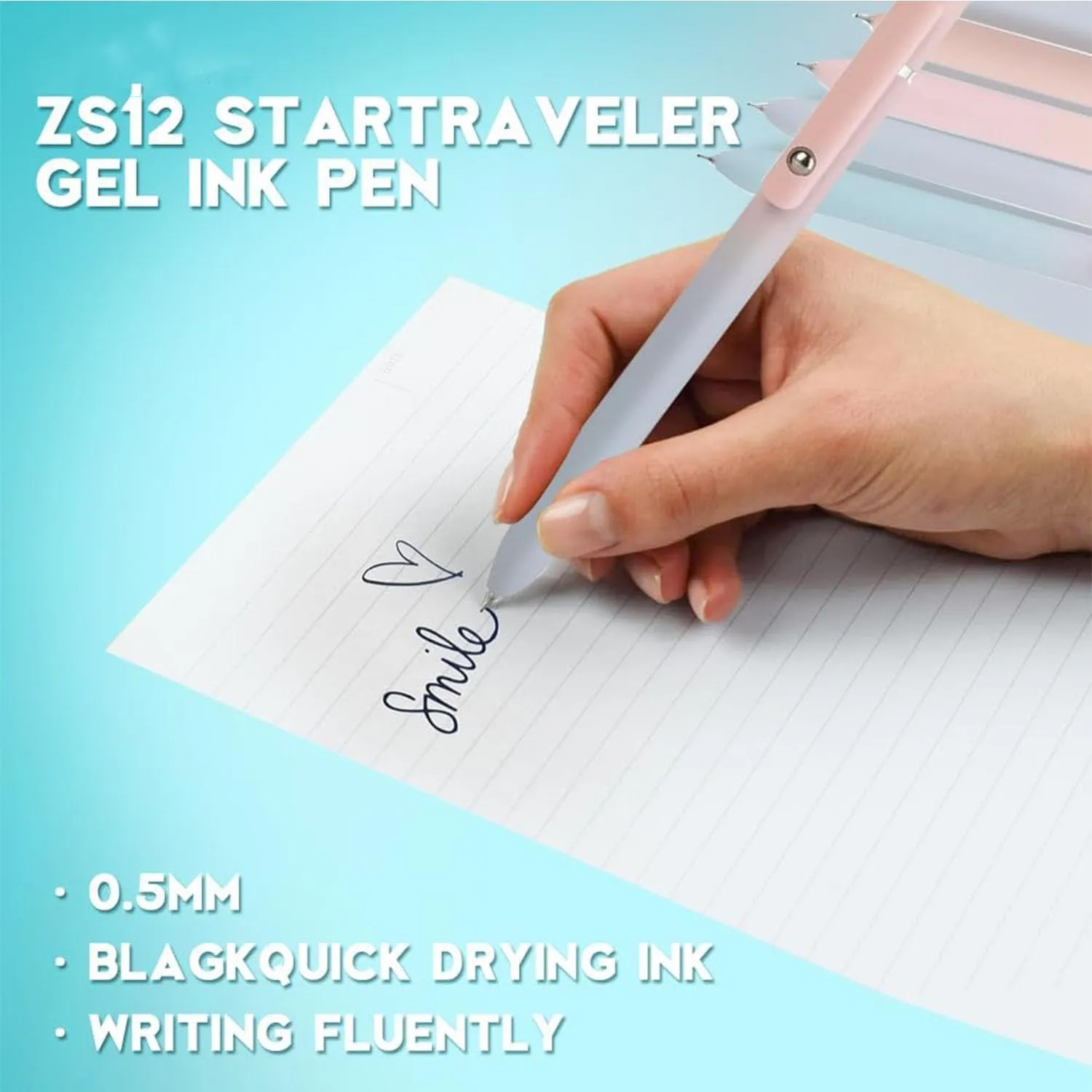 Zenith Gel Pens - zenith zs12 star traveler pens,zenith star traveler gel ink pens, zenith zs12 startraveler aurora accent gel ink pen, Zenith 0.5mm Fine Point Retractable with 10 refills (10PCS)