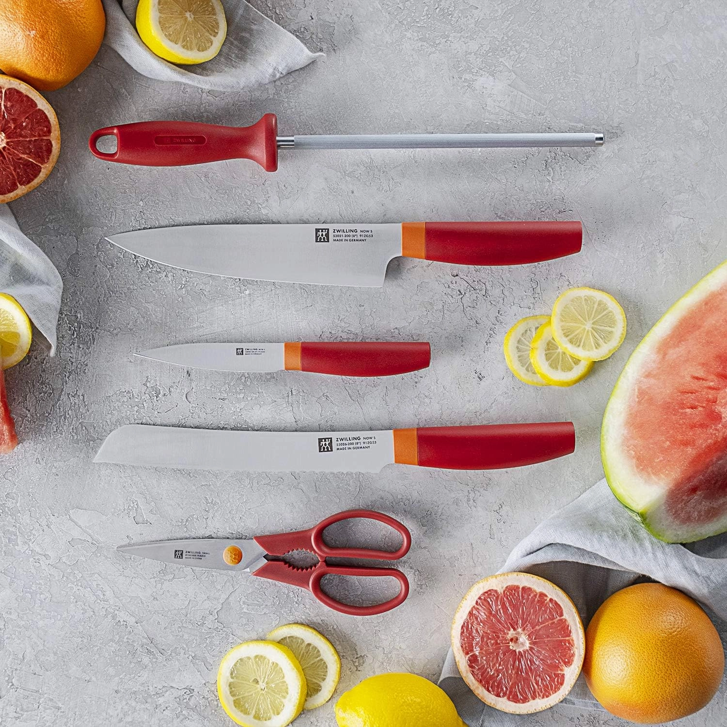 ZWILLING Now S Knife Block Set, 6-pc, Grenada Orange