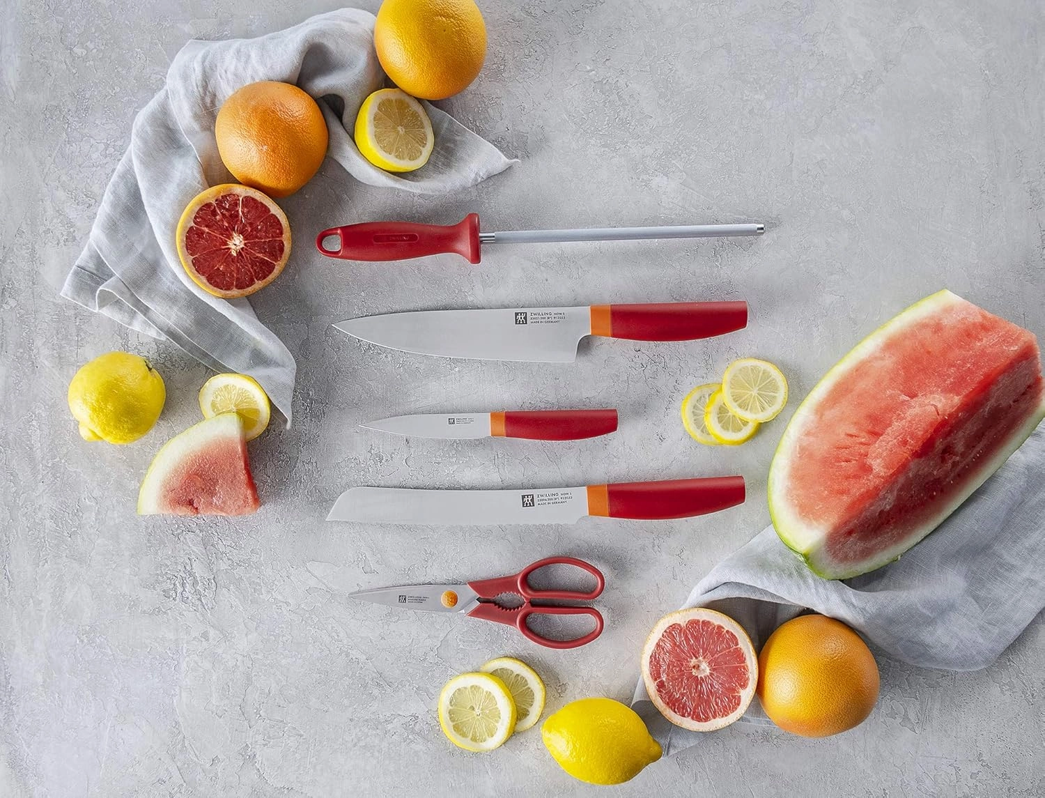 ZWILLING Now S Knife Block Set, 6-pc, Grenada Orange