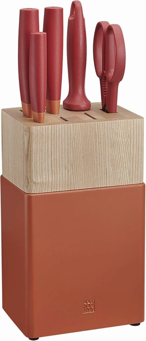 ZWILLING Now S Knife Block Set, 6-pc, Grenada Orange