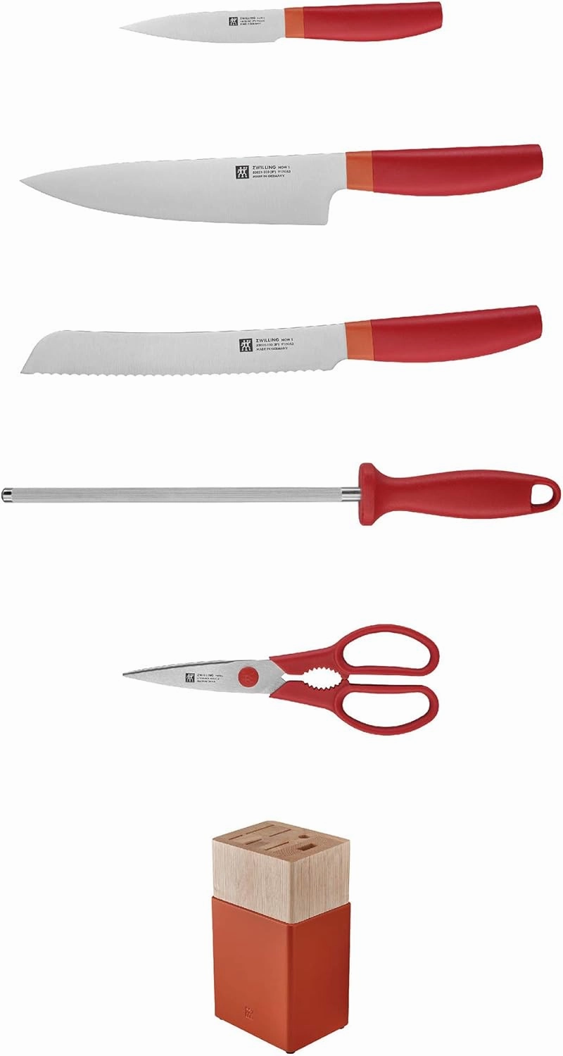 ZWILLING Now S Knife Block Set, 6-pc, Grenada Orange